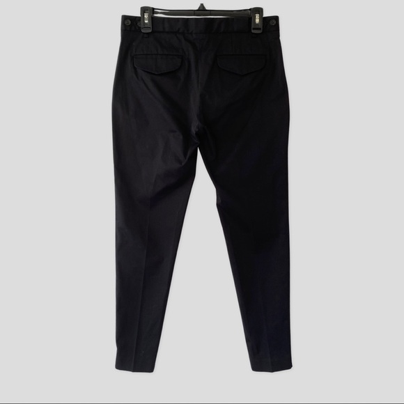 Theory Black Ankle Zip Skinny Cotton Pants US6 ($250) - Picture 2 of 5